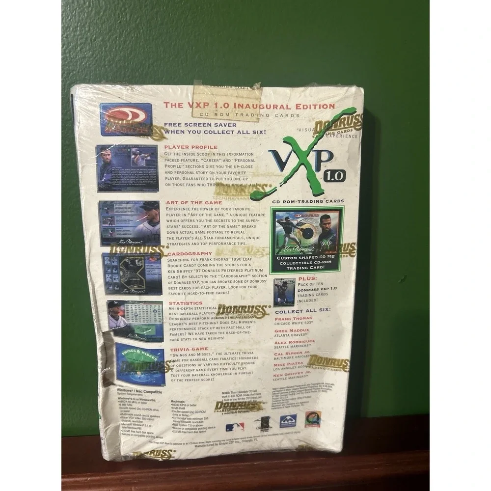 Donruss VXP 1.0 Inaugural Edition CD-ROM Trading Cards - Collector's Set